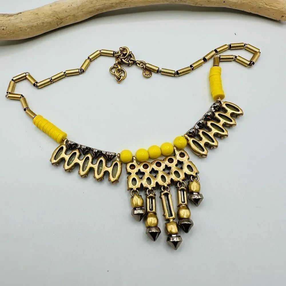 J. Crew Bead Crystal Statement Necklace - Picture 6 of 8